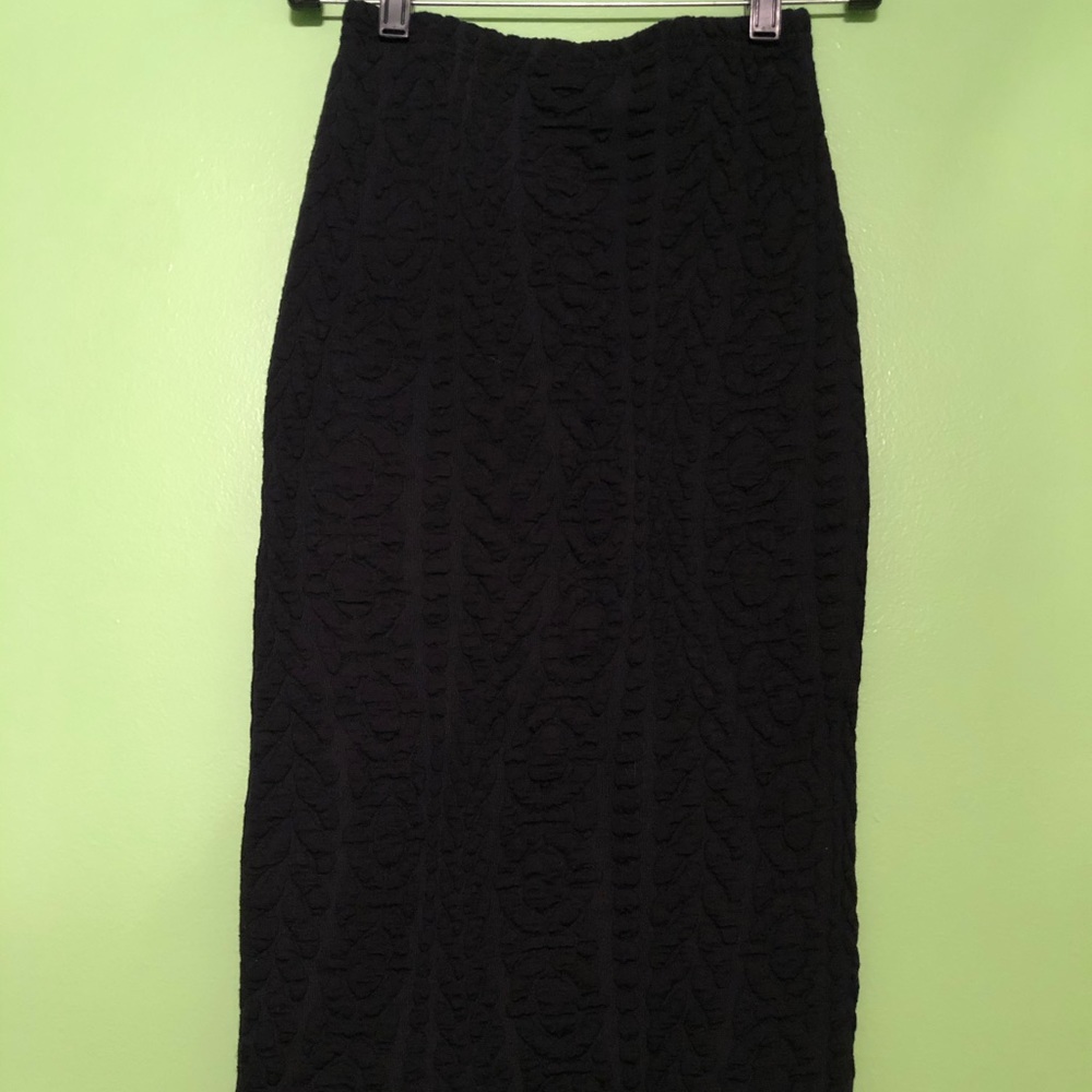 Topshop Navy Blue Pencil Skirt